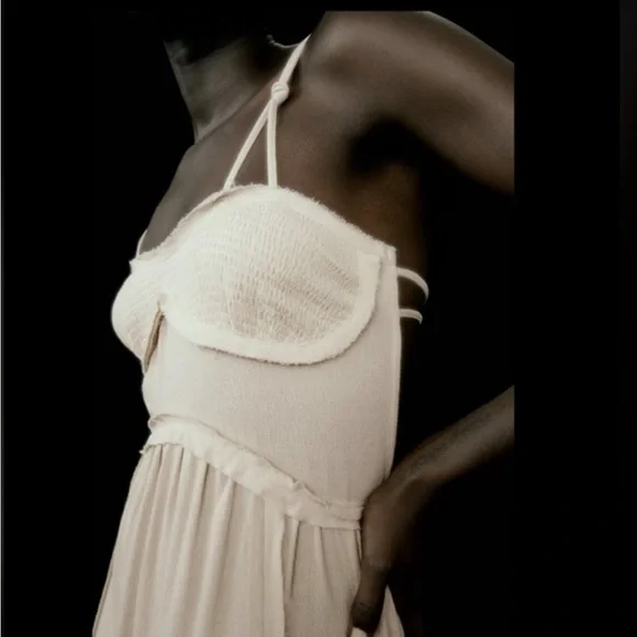 Zara Cream Maxi Dress - Picture 6 of 10